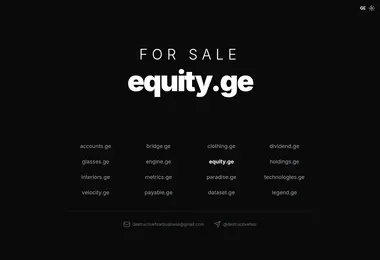 Screenshot of equity.ge