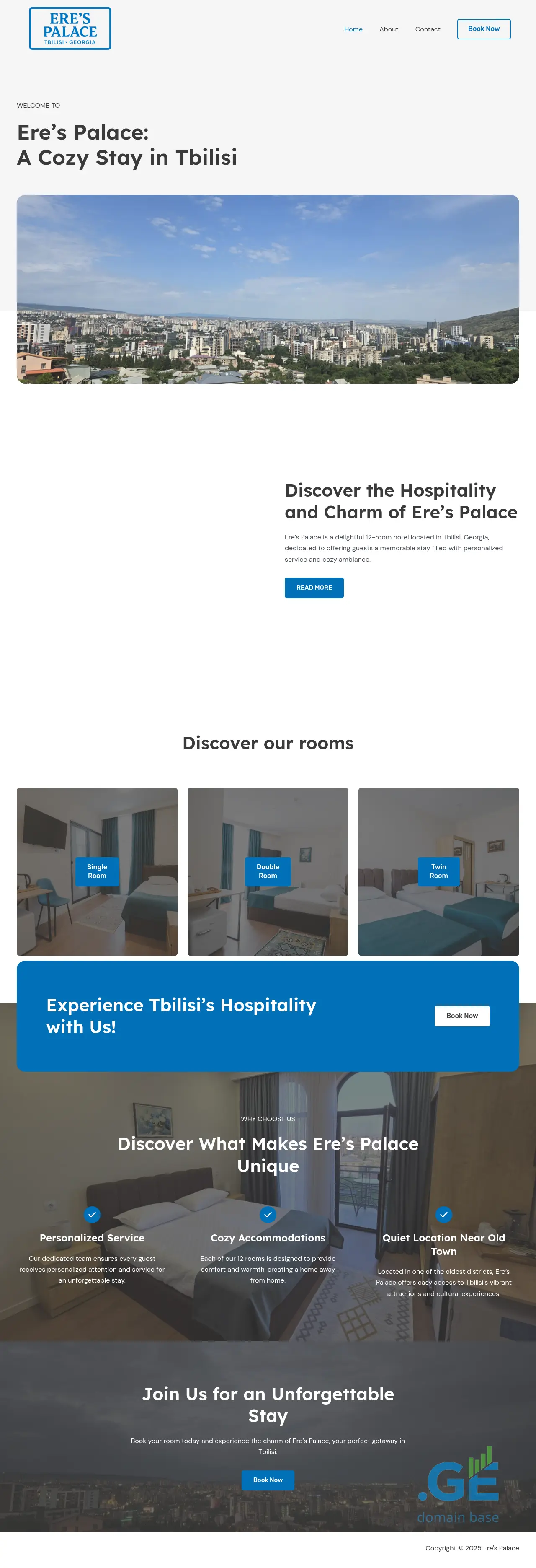 Screenshot of the site erespalace.ge at 2025-10-06