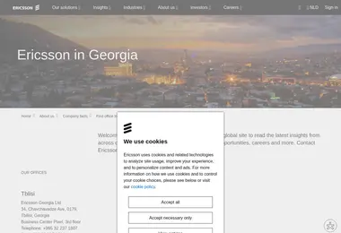 Скриншот ericsson.ge