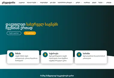 Скриншот eruditori.ge