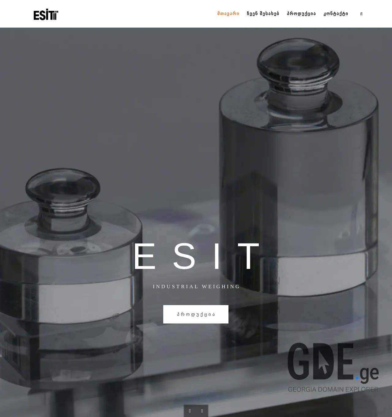 Screenshot of the site esit.com.ge at 2025-11-29
