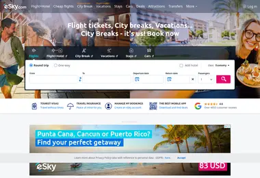Screenshot of esky.ge