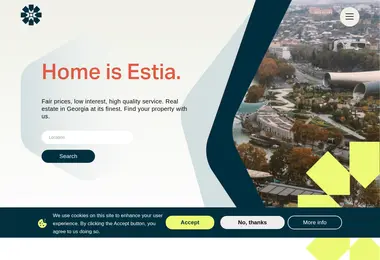 Screenshot of estia.ge