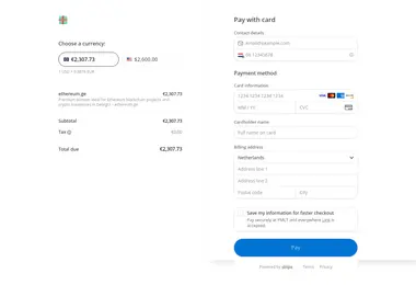 Screenshot of ethereum.ge
