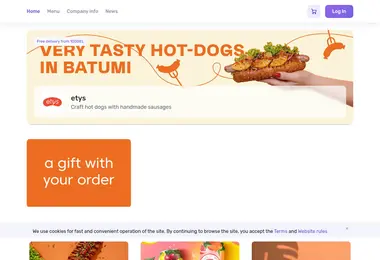 Скриншот etys.ge