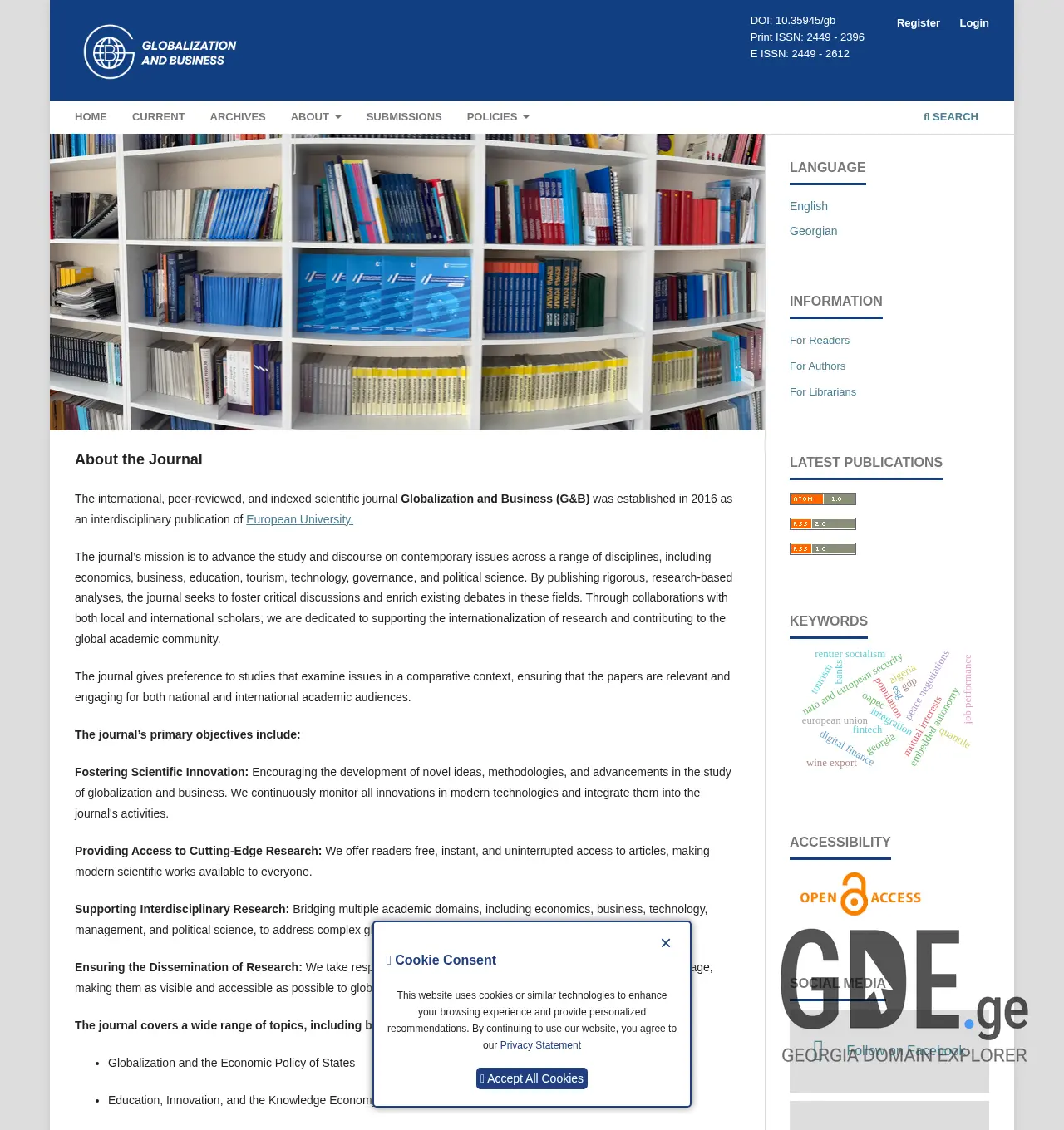 Screenshot of the site eugb.ge at 2025-11-29