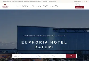 Скриншот euphoriahotel.ge