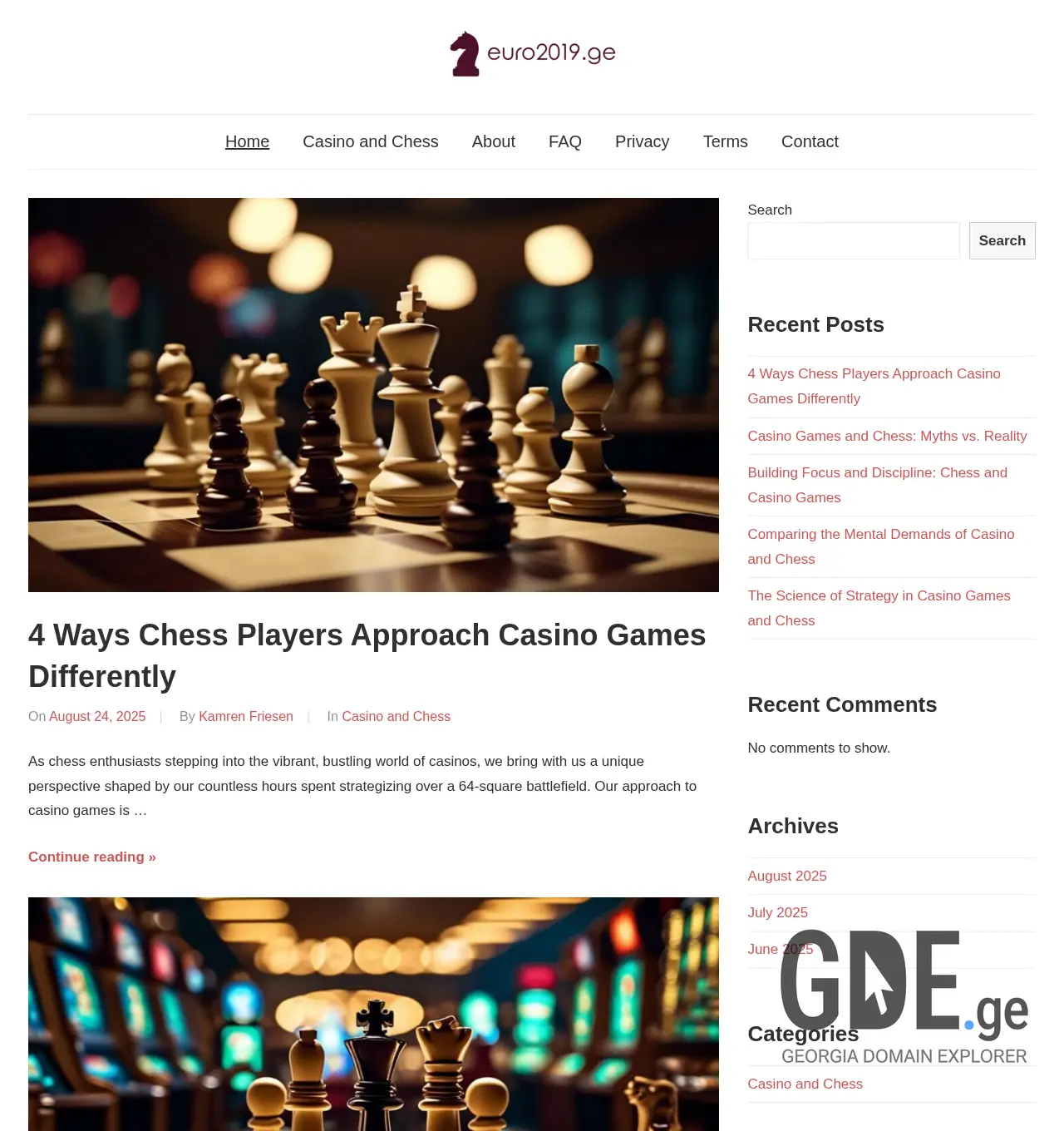 Screenshot of the site euro2019.ge at 2025-12-02