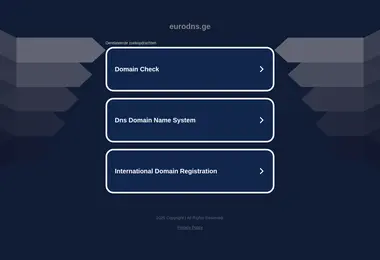 Screenshot of eurodns.ge