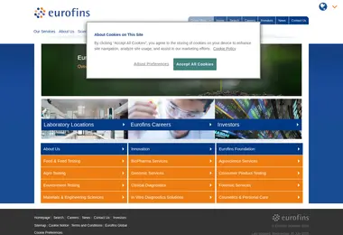 eurofins.ge-ის ეკრანის სურათი