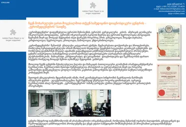 Screenshot of euromedcenter.org.ge