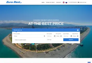 eurorent.ge-ის ეკრანის სურათი