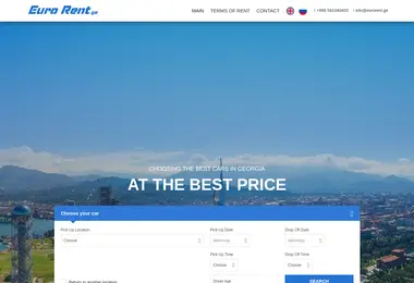 Screenshot of eurorent.ge