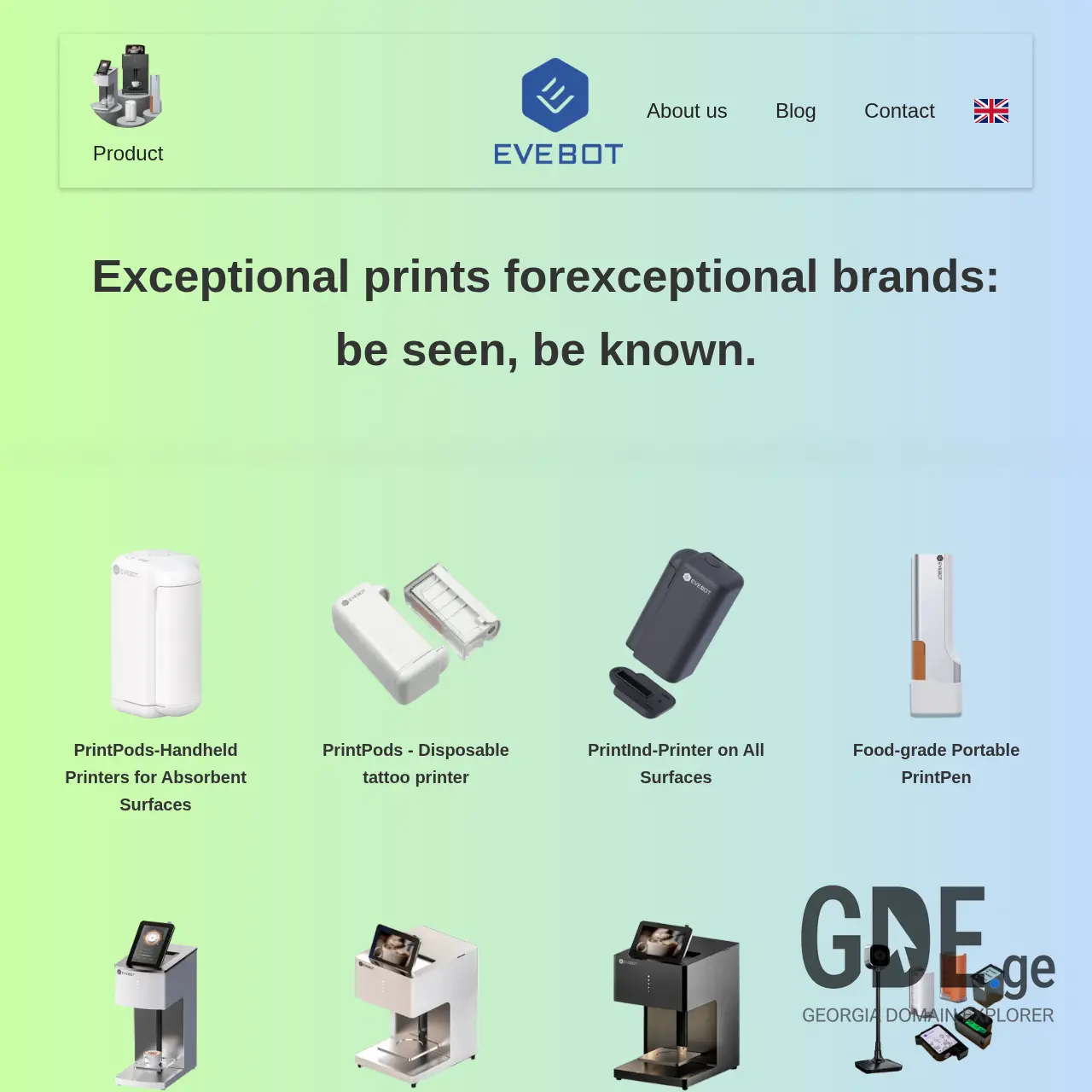 Screenshot of the site evebot.ge at 2026-02-27