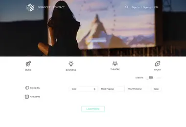 Screenshot of eventer.ge