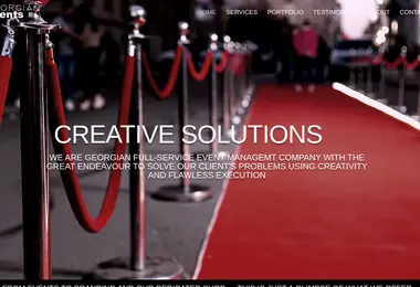 Screenshot of events.ge