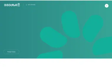 Screenshot of evexclinics.ge