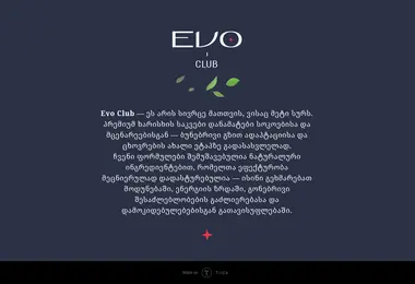 Screenshot of evoclub.ge
