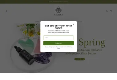 Скриншот evoliorganics.ge