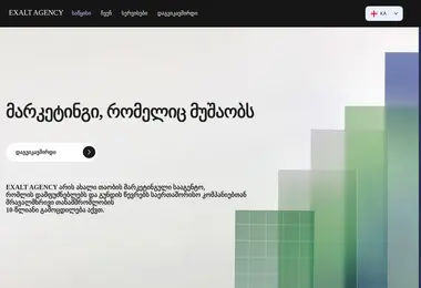 Screenshot of exalt.ge