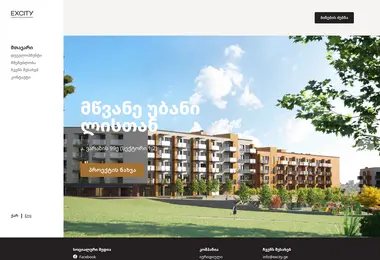 Screenshot of excity.ge