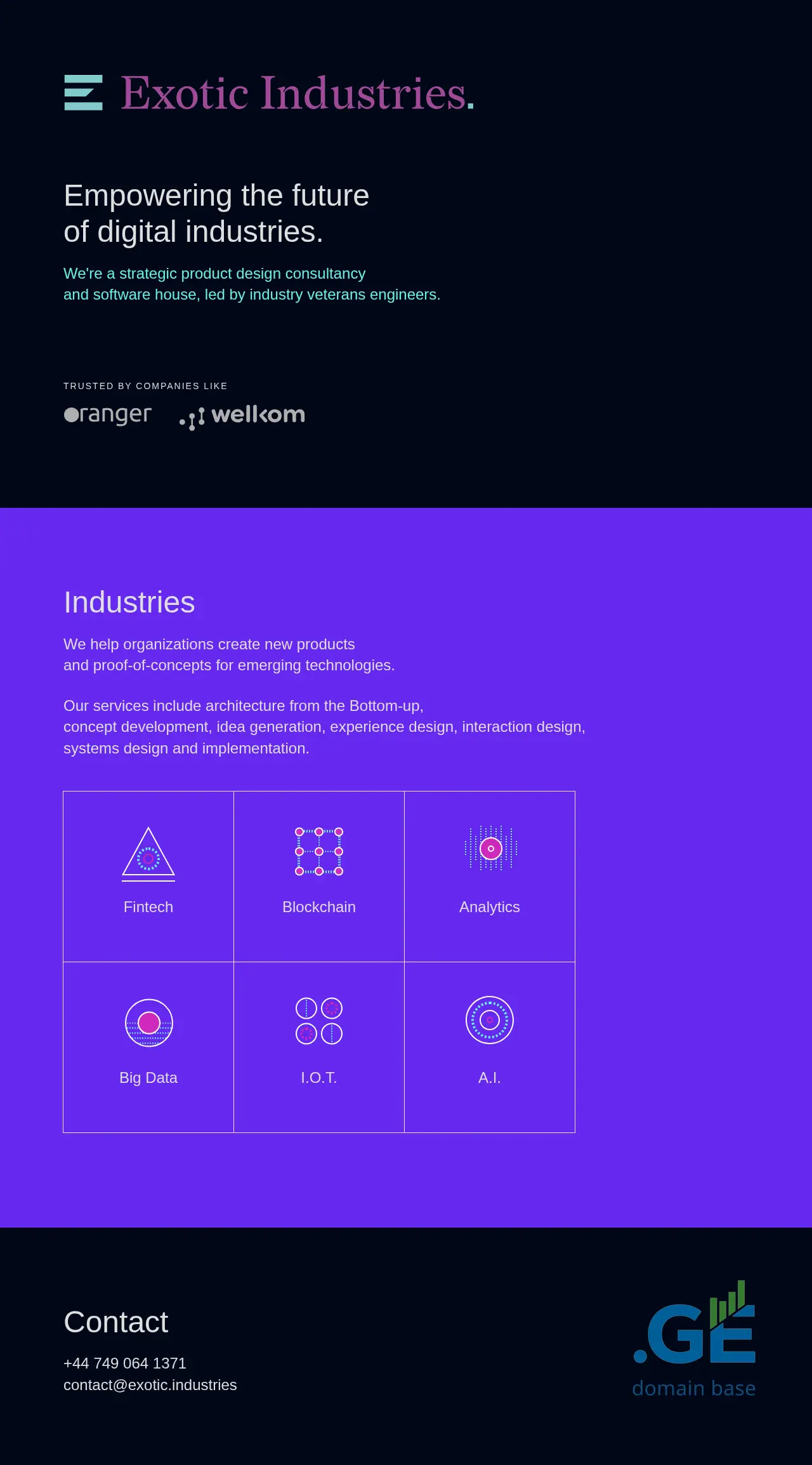 Screenshot of the site exotic.ge