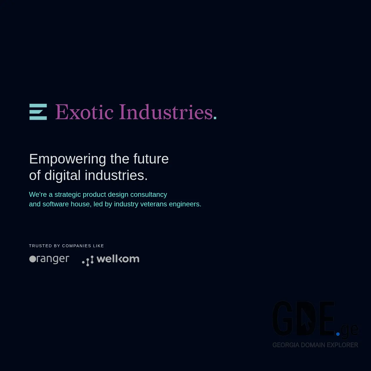 Screenshot of the site exotic.ge at 2025-12-14