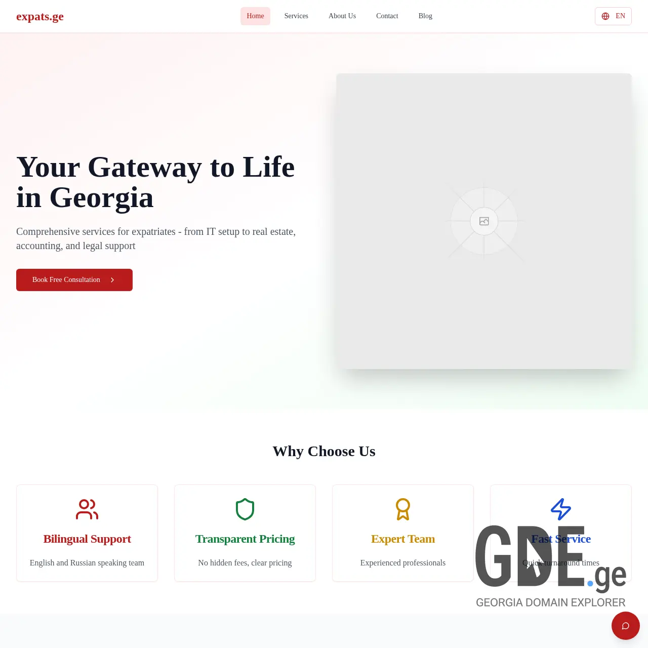 Screenshot of the site expats.ge at 2025-12-10