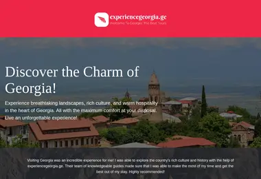 experiencegeorgia.ge-ის ეკრანის სურათი