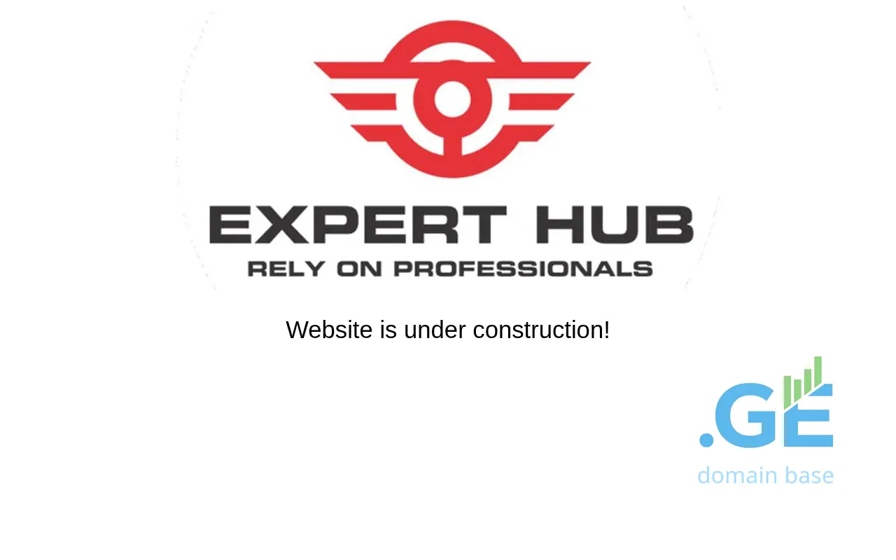 Screenshot of the site experthub.ge