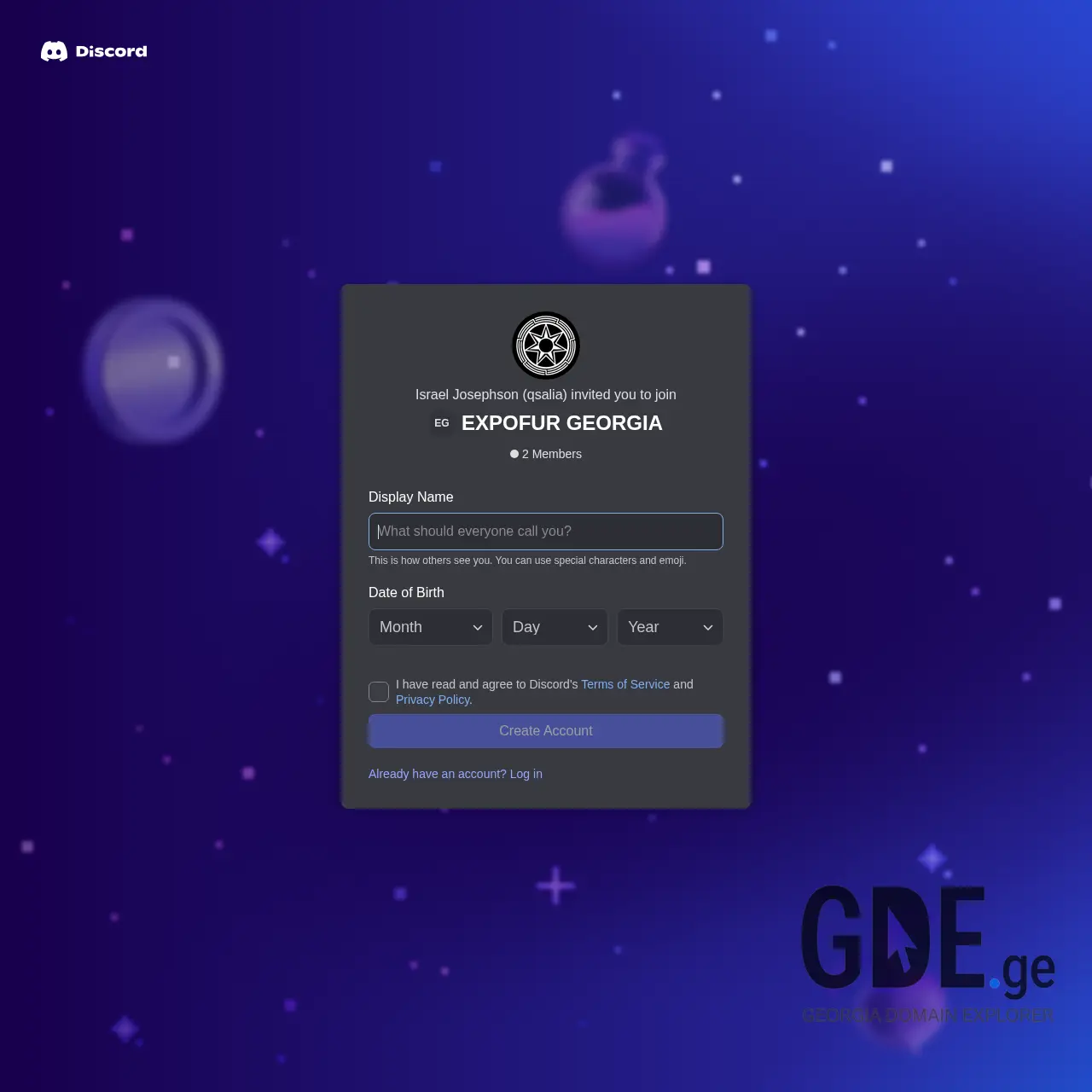 Screenshot of the site expofur.ge at 2025-12-15