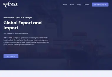 Скриншот exporthub.ge