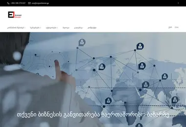 Screenshot of exportinvest.ge