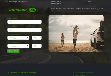 Screenshot of expresscar.ge
