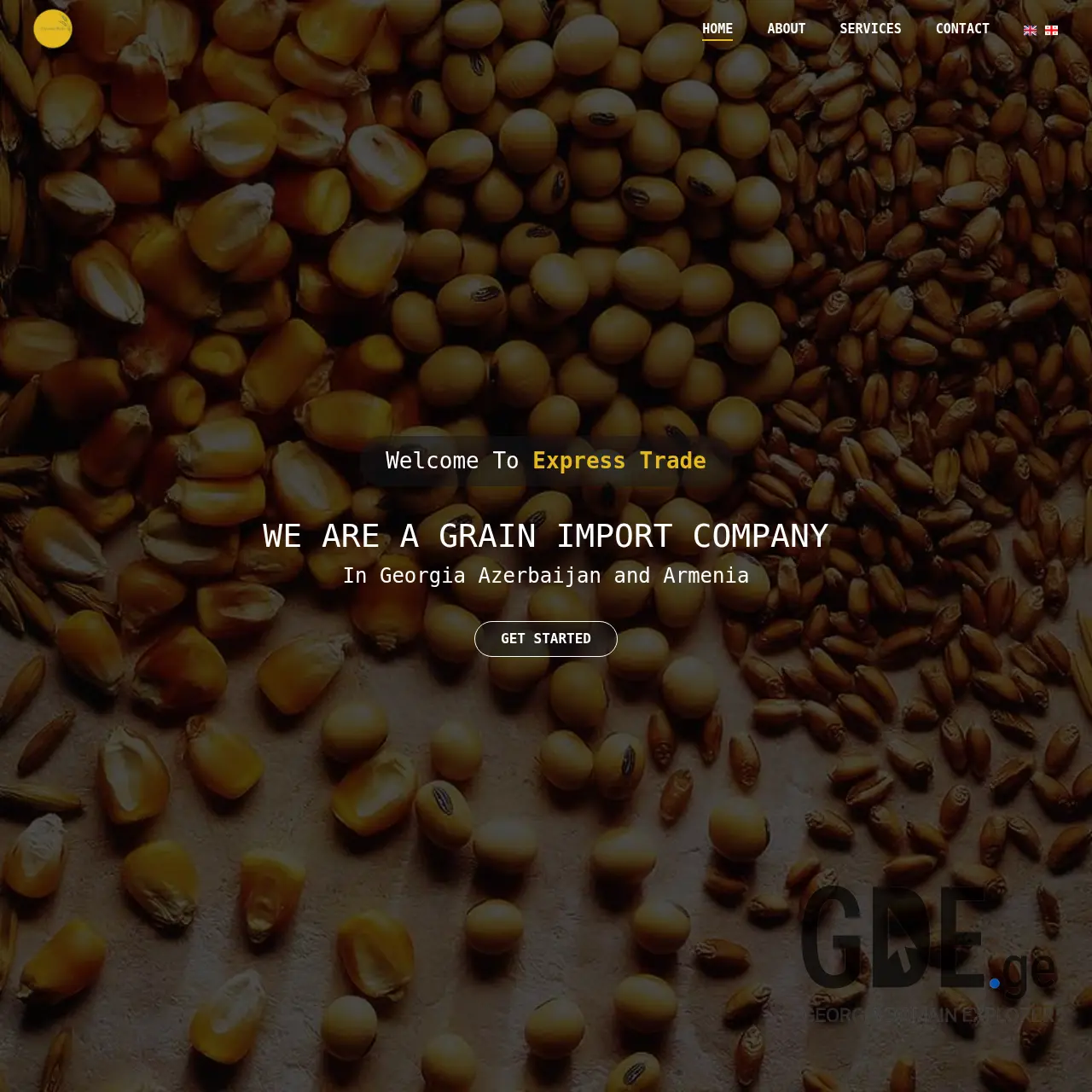 Screenshot of the site exspresstrade.ge at 2025-12-09