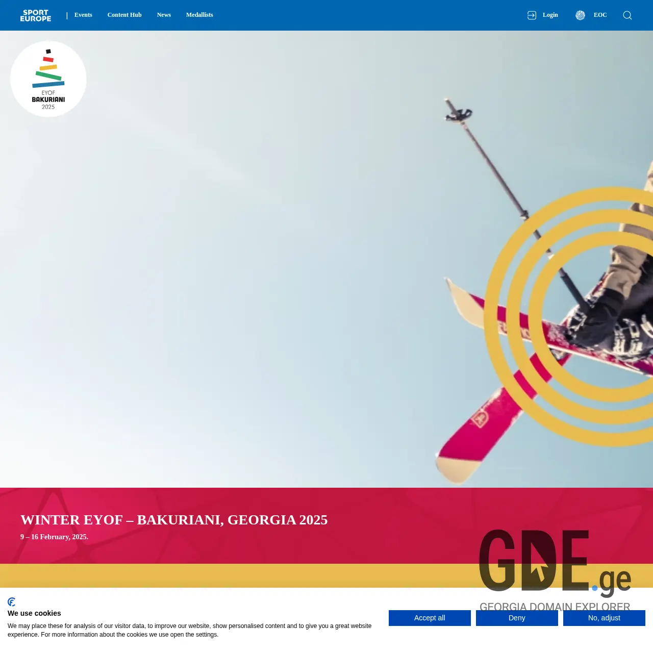 Screenshot of the site eyof2025.ge at 2025-12-10