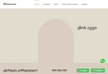 Screenshot of ezosaveji.ge