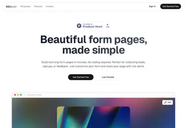 Screenshot of ezpa.ge