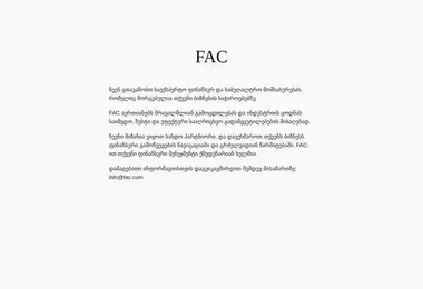 fac.ge-ის ეკრანის სურათი