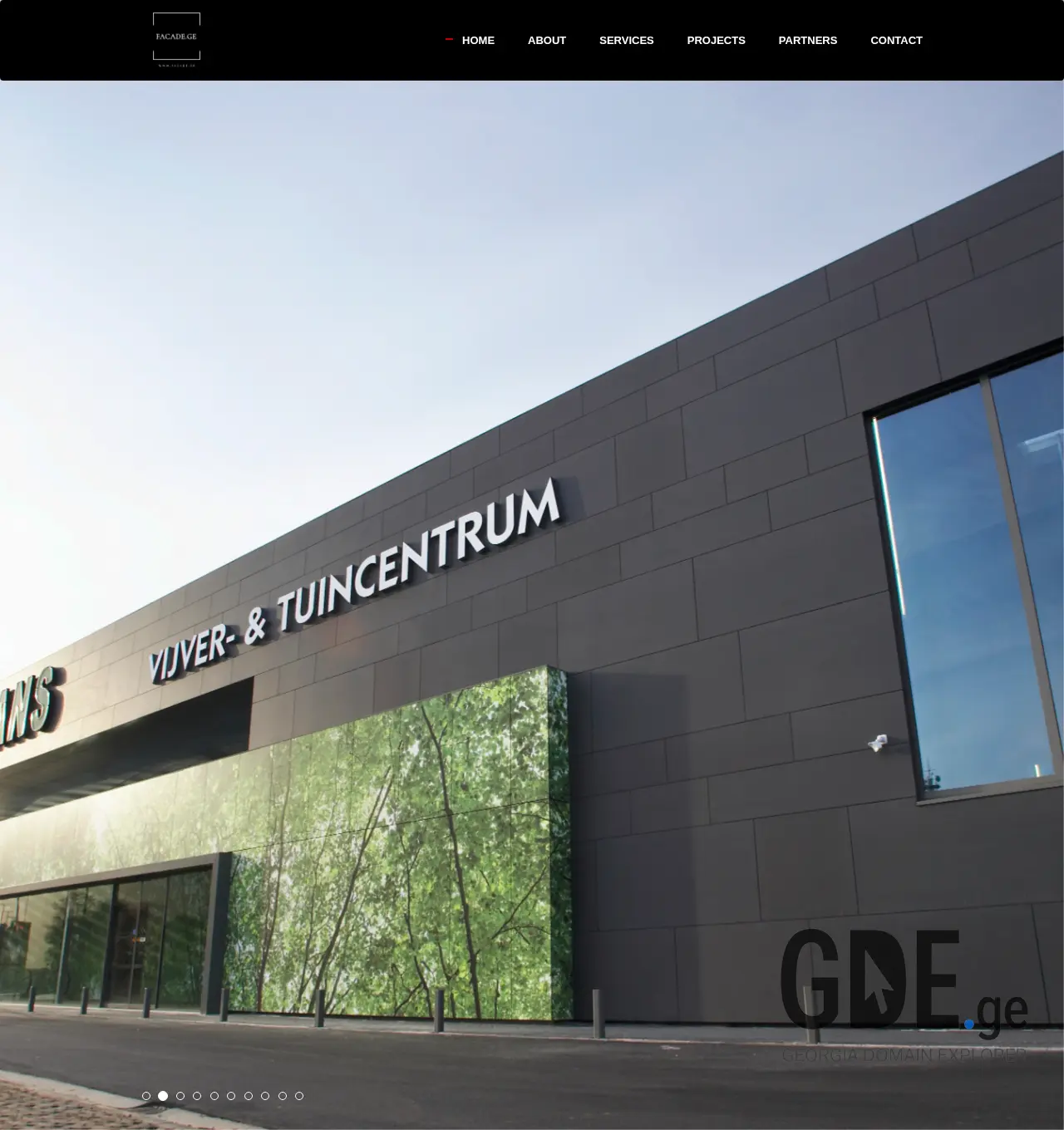Screenshot of the site facade.ge at 2025-11-30