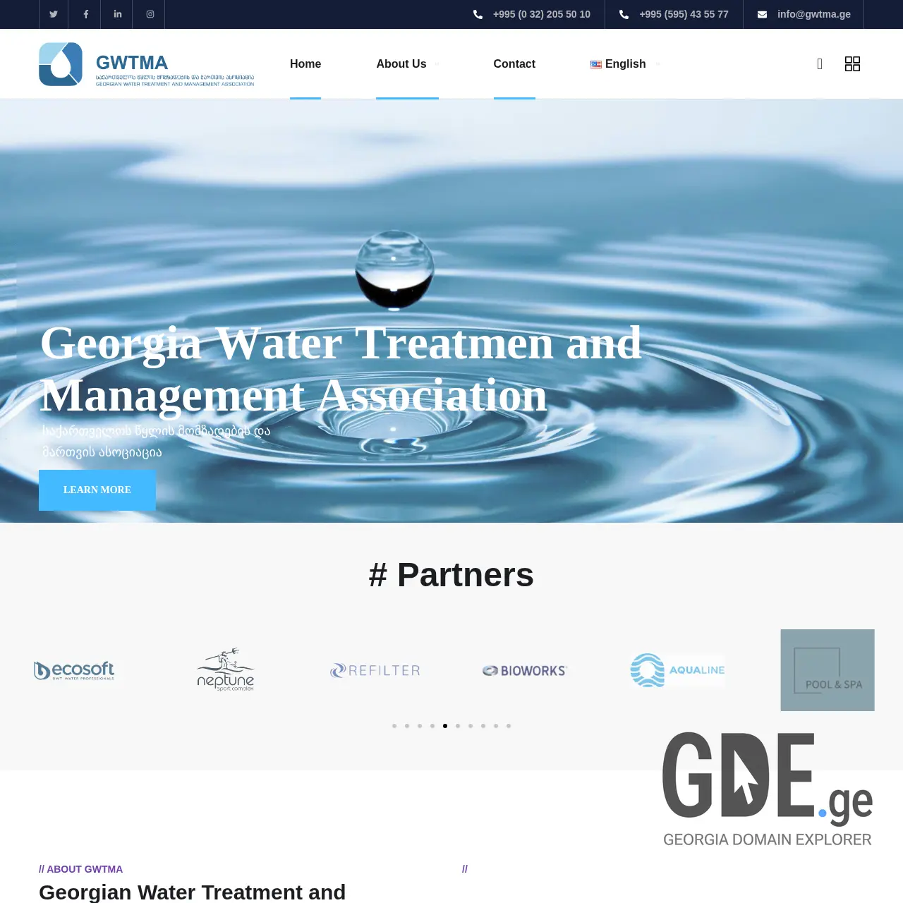 Screenshot of the site fairland.ge at 2025-12-10