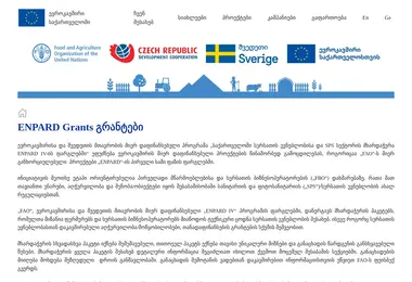 faogrants.ge-ის ეკრანის სურათი