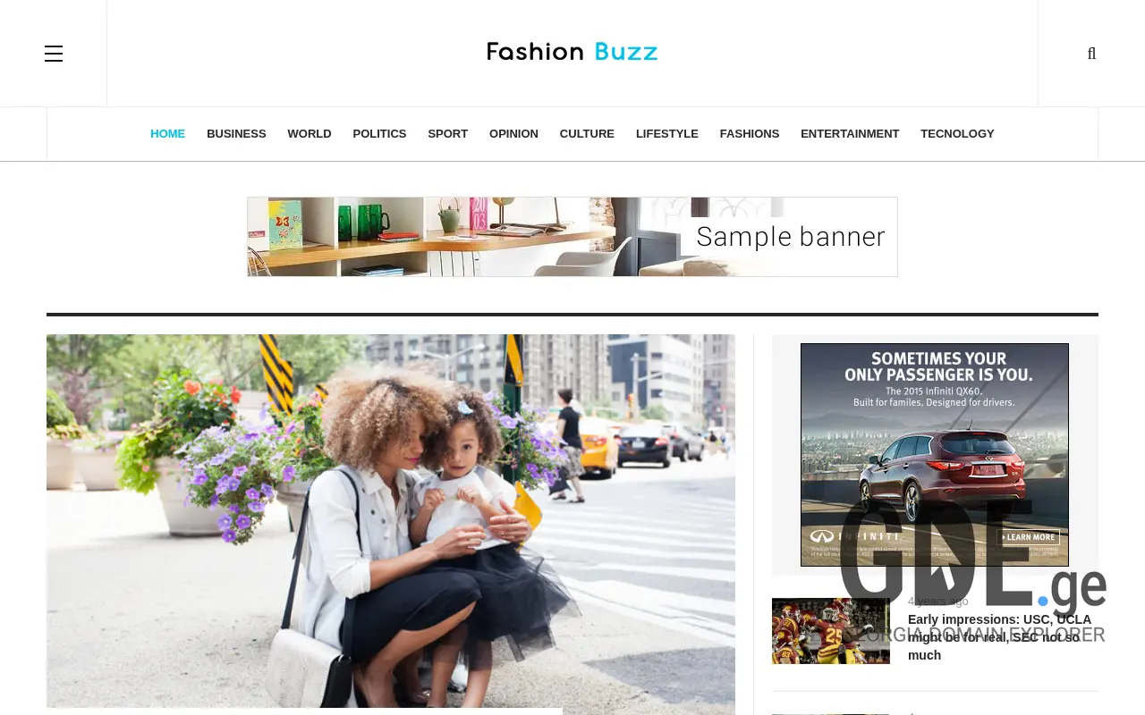 Screenshot of the site fashionbuzz.ge at 2025-11-29