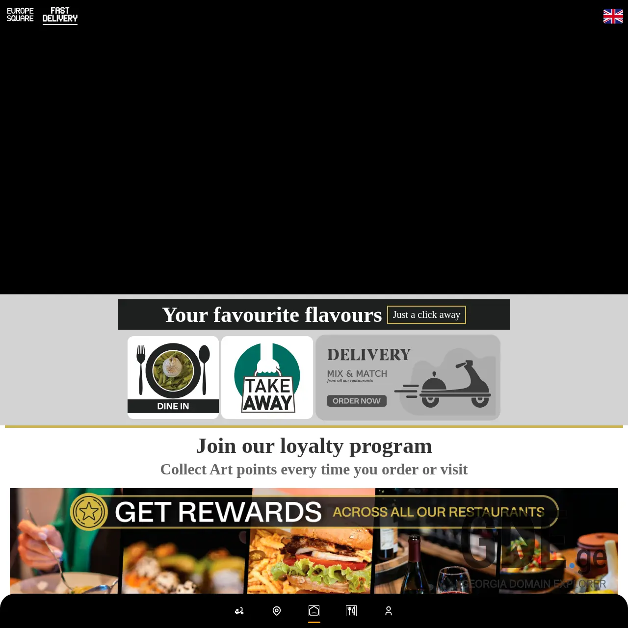 Screenshot of the site fastdelivery.ge at 2025-12-20