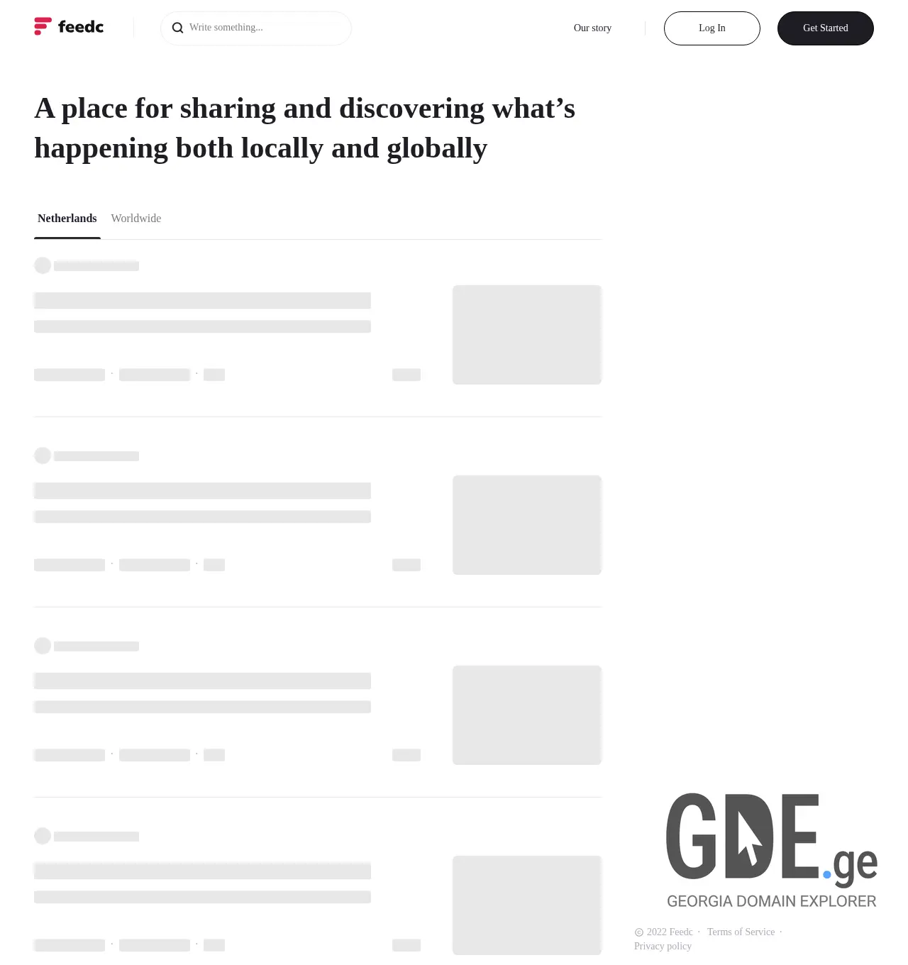 Screenshot of the site feedc.ge at 2025-11-30