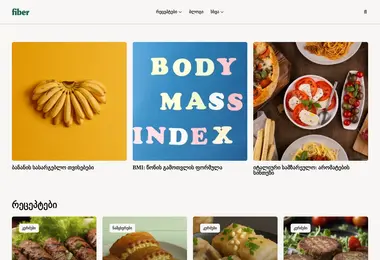 Screenshot of fiber.ge