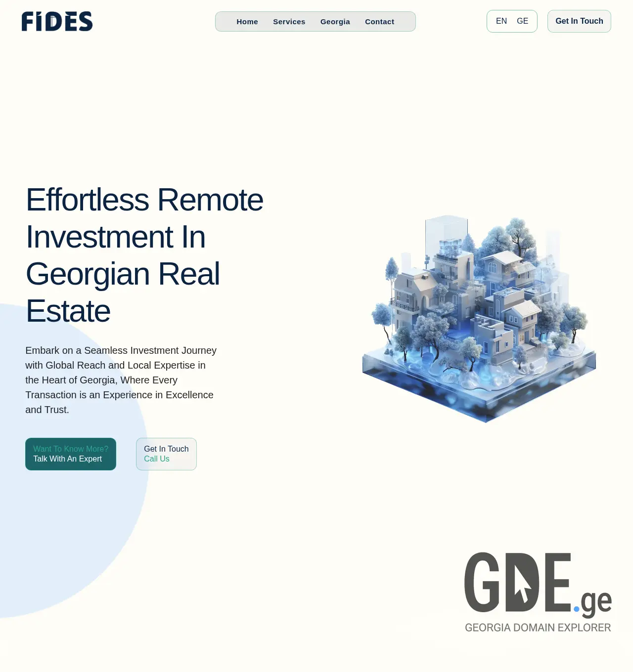 Screenshot of the site fides.ge at 2025-11-30