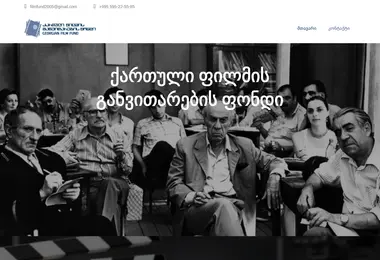 Screenshot of filmfund.ge