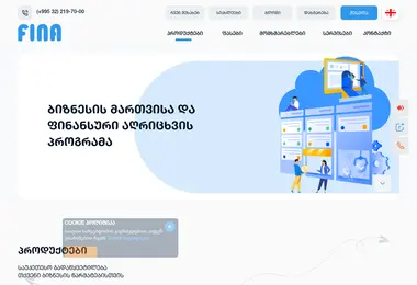 Screenshot of fina.ge