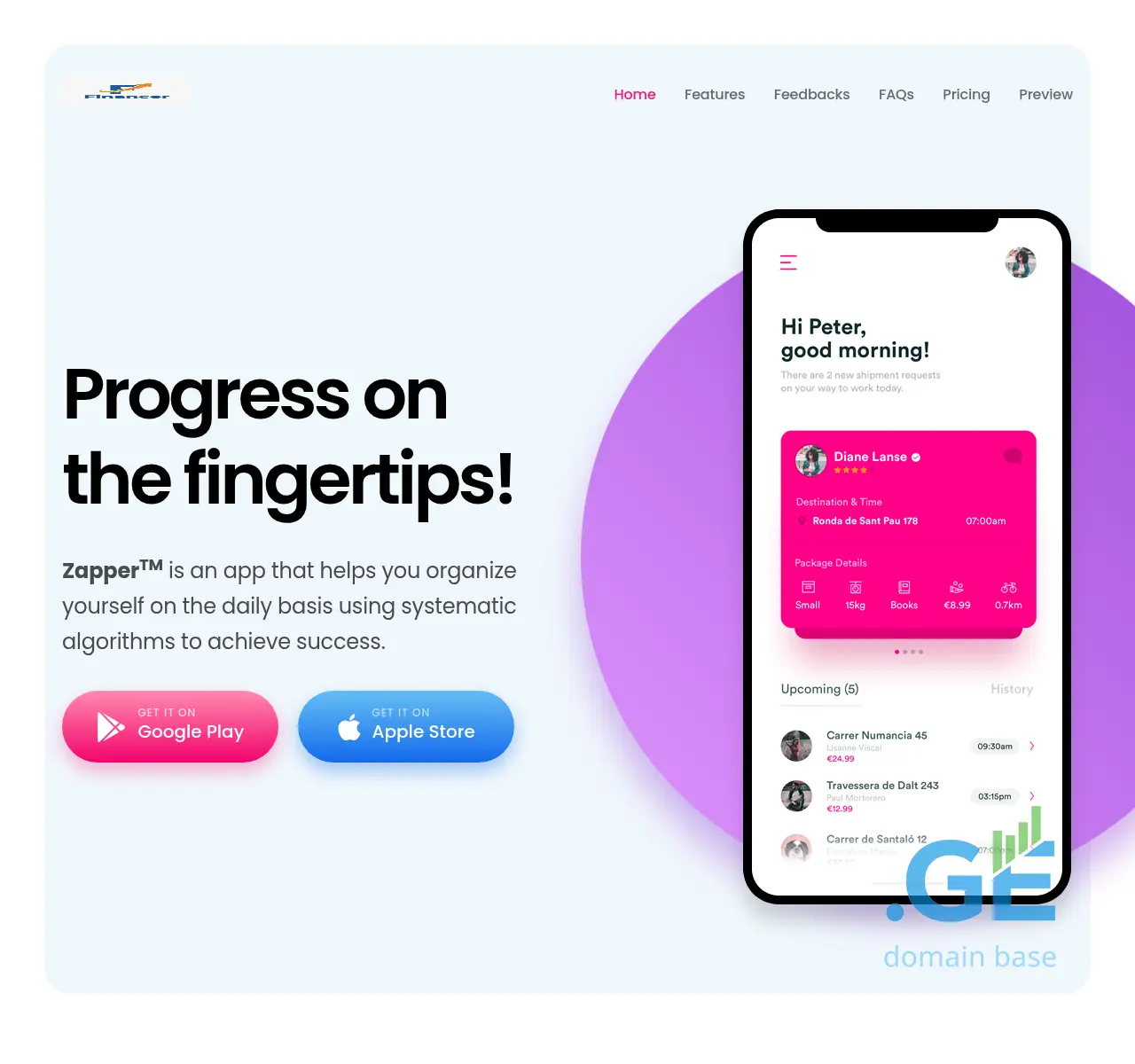 Screenshot of the site financer.ge at 2025-11-13